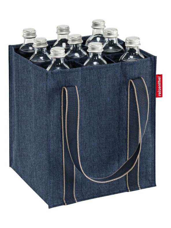 Reisenthel Reisenthel Bottlebag Herringbone Blu Scuro