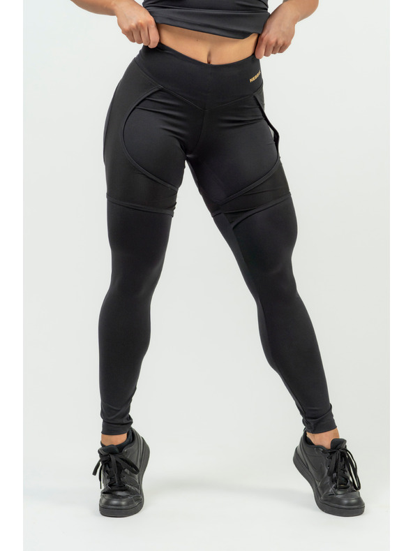 Nebbia NEBBIA INTENSE Leggings sportivi a rete da donna 838 Oro Nebbia