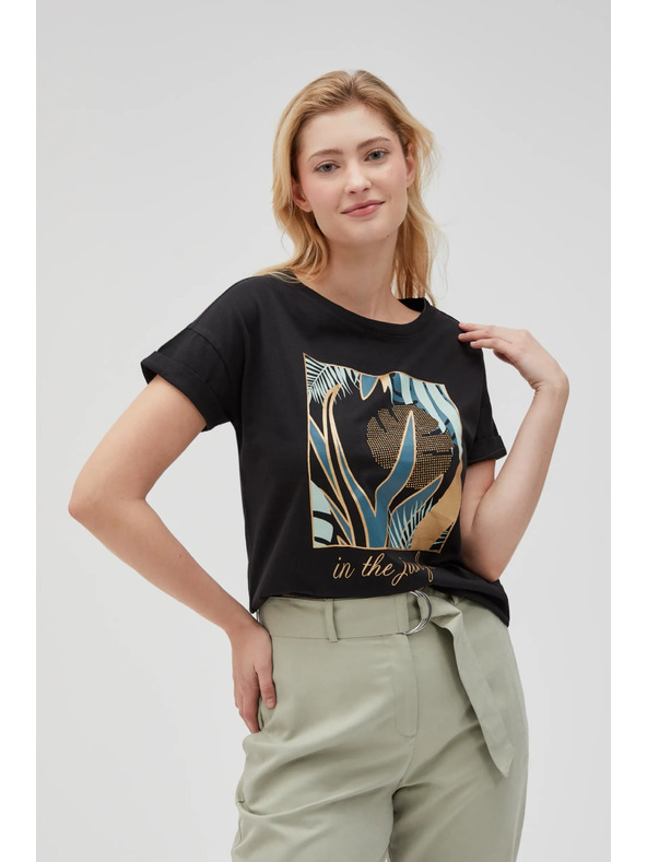 Moodo Maglietta donna nera Moodo