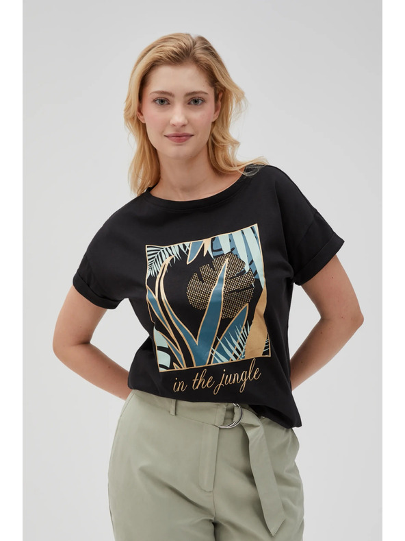 Moodo Maglietta donna nera Moodo