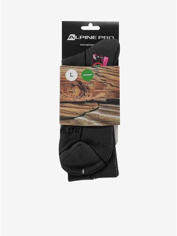 ALPINE PRO Calzini unisex con trattamento antibatterico ALPINE PRO BANFF 2 grigio