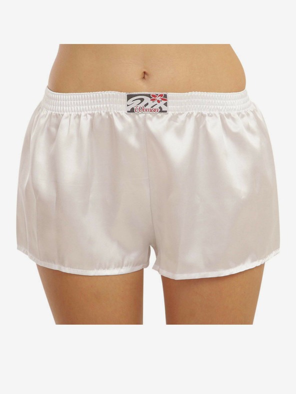 Styx Pantaloncini di gomma Styx Classic da donna in raso bianco