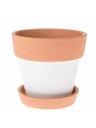 Casa de Engel Coperchio in ceramica per vaso da fiori con sottovaso, 0/12