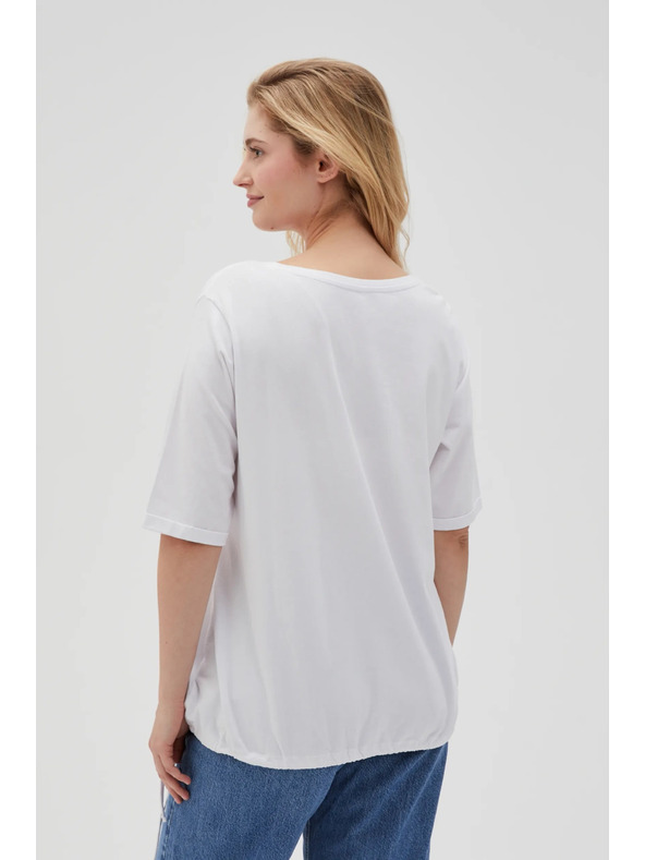 Moodo T-shirt bianca da donna Moodo