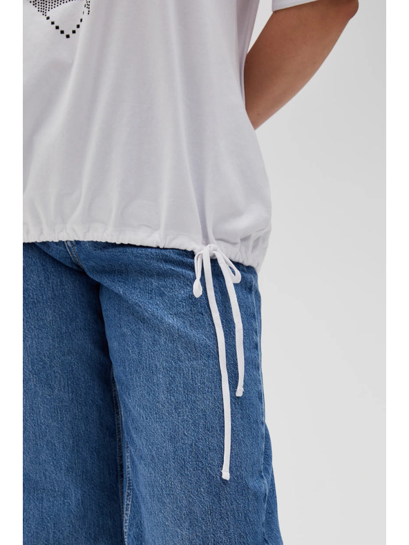 Moodo T-shirt bianca da donna Moodo