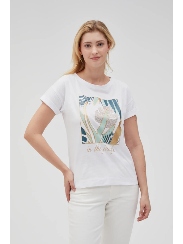 Moodo T-shirt bianca donna Moodo