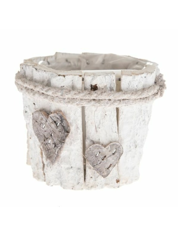Casa de Engel Coperchio in legno per vaso da fiori con PVC, 0/40