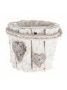 Casa de Engel Coperchio in legno per vaso da fiori con PVC, 0/40