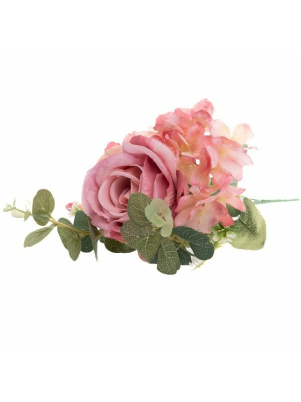 Casa de Engel Bouquet artificiale di rose, rosso chiaro, 24/240