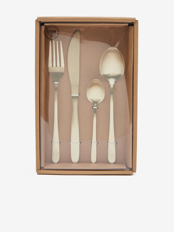 Kaemingk Set di posate in acciaio inox Kaemingk oro (16 pezzi)