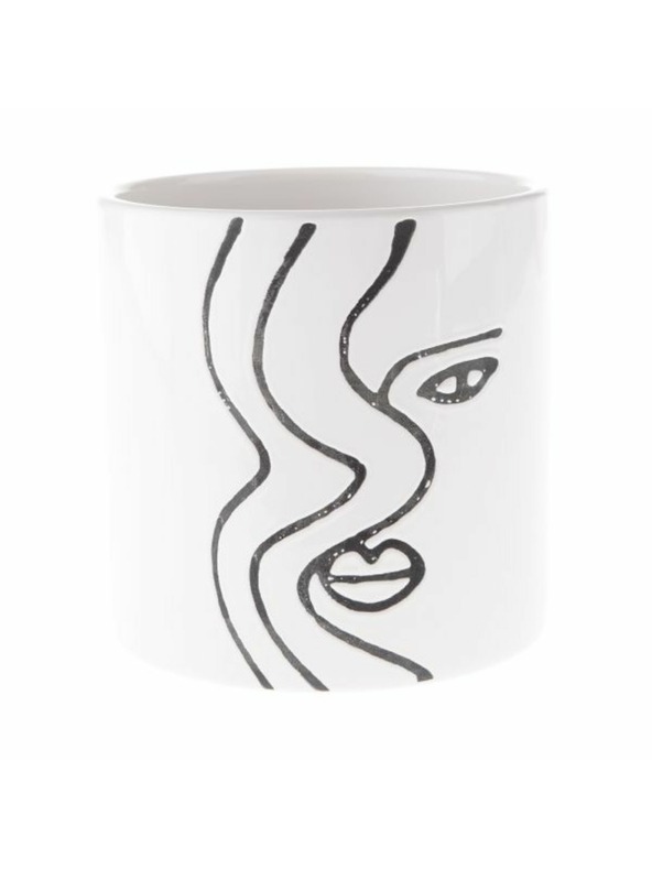 Casa de Engel Coperchio in ceramica per vaso con volto, 3/36