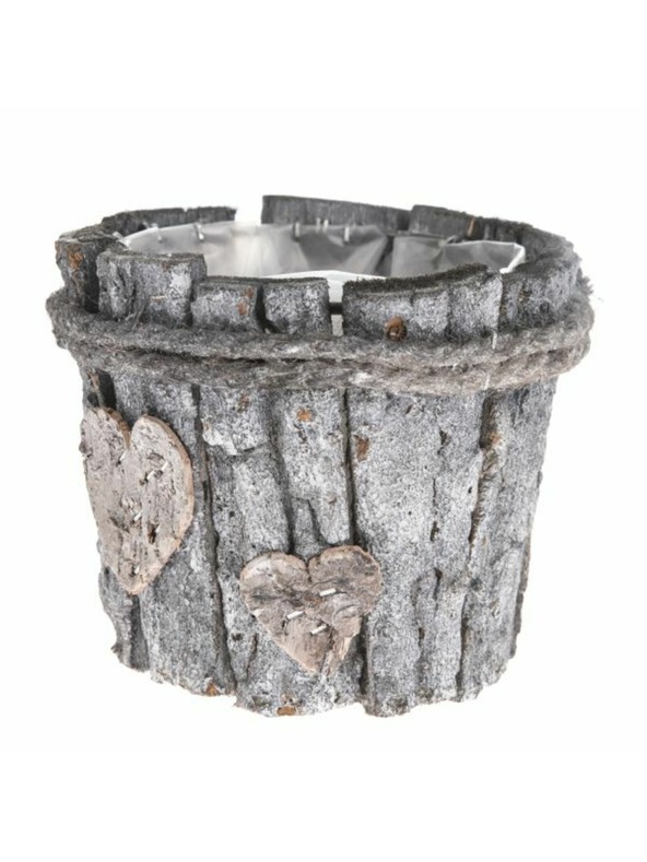 Casa de Engel Coperchio in legno per vaso da fiori con PVC, 0/40