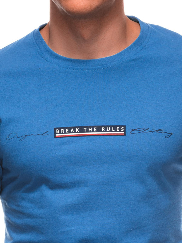 Edoti Maglietta da uomo con stampa S2033 - bianca OTHER