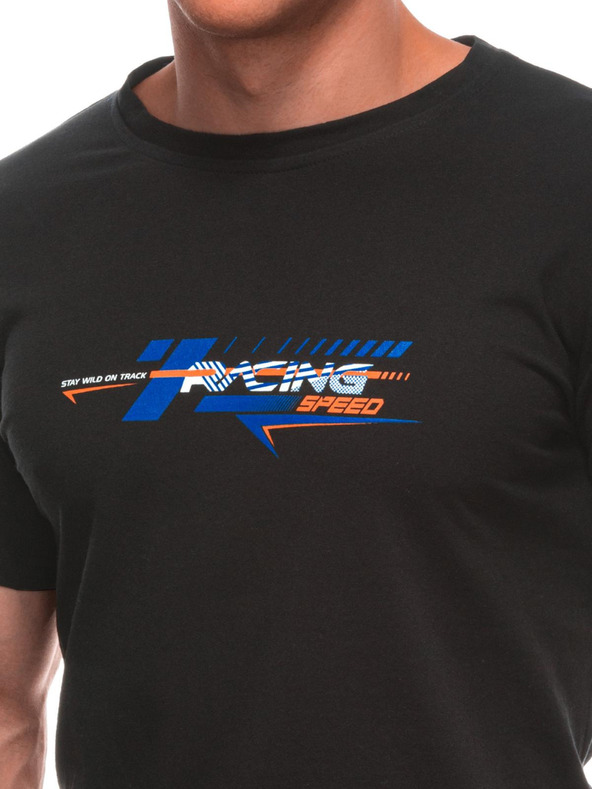 Edoti Maglietta da uomo con stampa 1982S - blu scuro OTHER