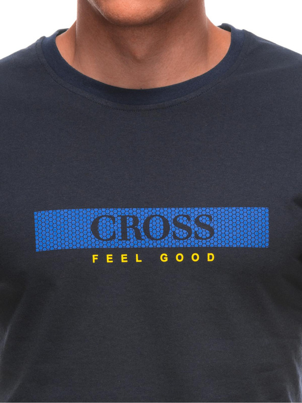 Edoti Maglietta da uomo con stampa S2033 - bianca OTHER