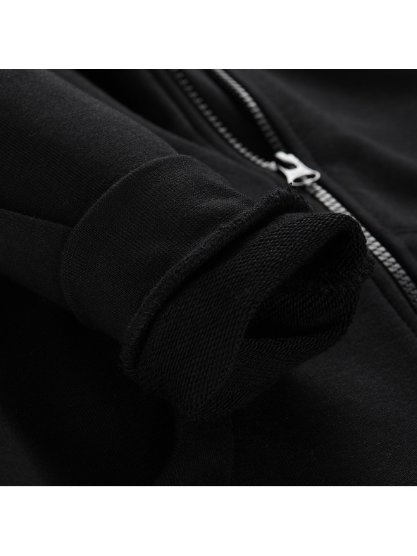 ALPINE PRO Felpa con cappuccio in cotone per bambini ALPINE PRO LOKKO black