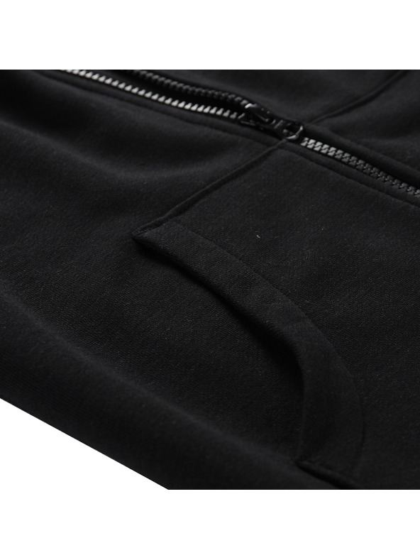 ALPINE PRO Felpa con cappuccio in cotone per bambini ALPINE PRO LOKKO black