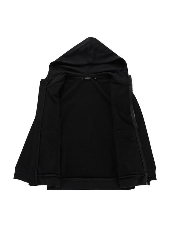ALPINE PRO Felpa con cappuccio in cotone per bambini ALPINE PRO LOKKO black