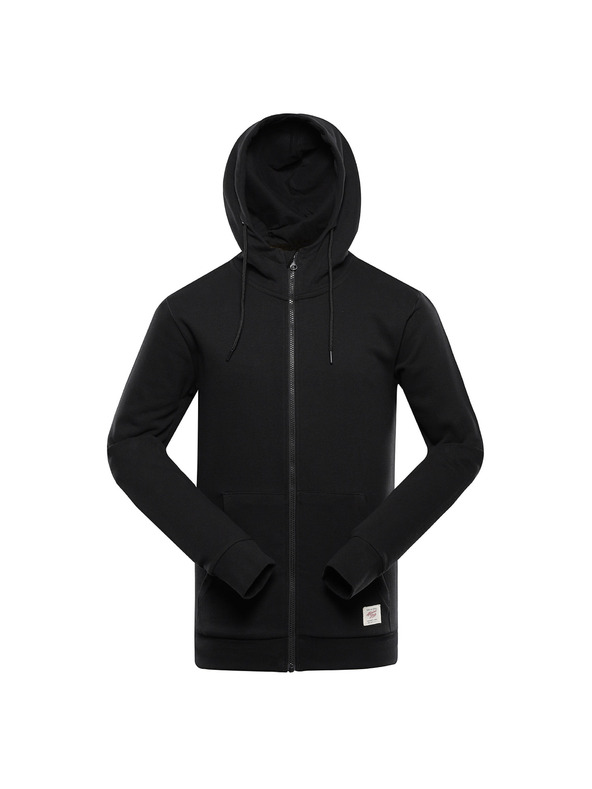 ALPINE PRO Felpa con cappuccio in cotone da uomo ALPINE PRO LOKK black