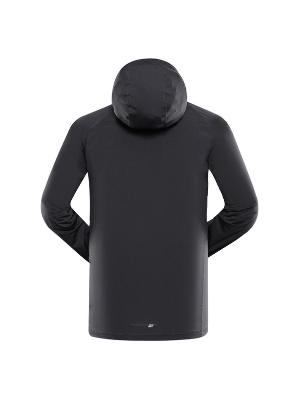 ALPINE PRO Felpa funzionale da uomo con elementi riflettenti ALPINE PRO IZAR grigio scuro