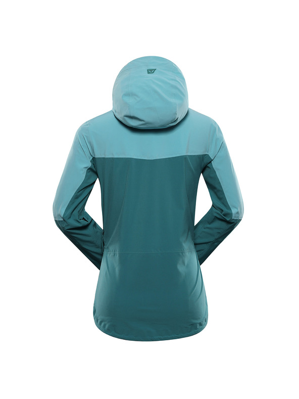 ALPINE PRO Giacca impermeabile da donna con membrana ptx ALPINE PRO ZARRA aqua sea