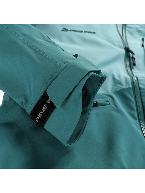 ALPINE PRO Giacca impermeabile da donna con membrana ptx ALPINE PRO ZARRA aqua sea