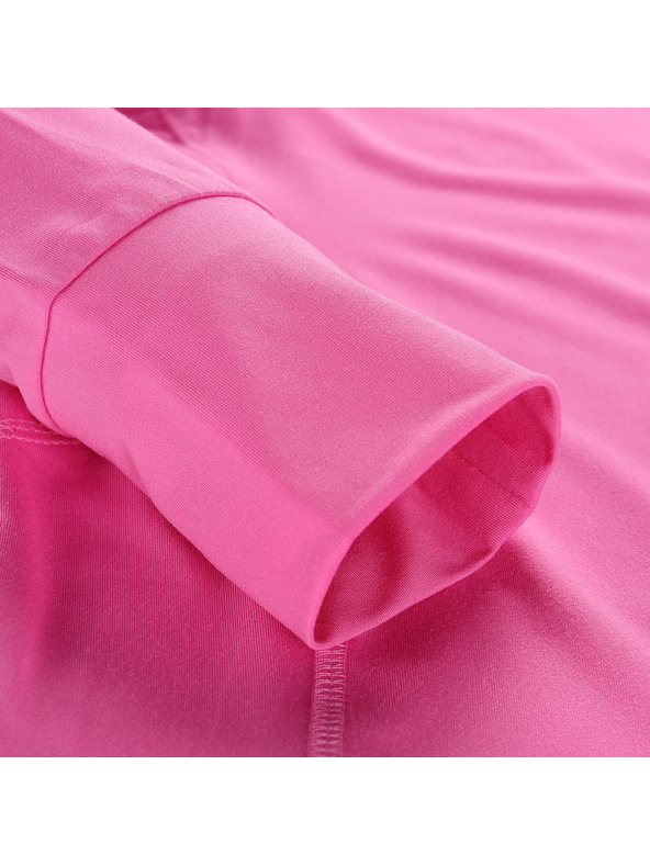ALPINE PRO Felpa funzionale donna con elementi riflettenti ALPINE PRO IZARA rosa neon