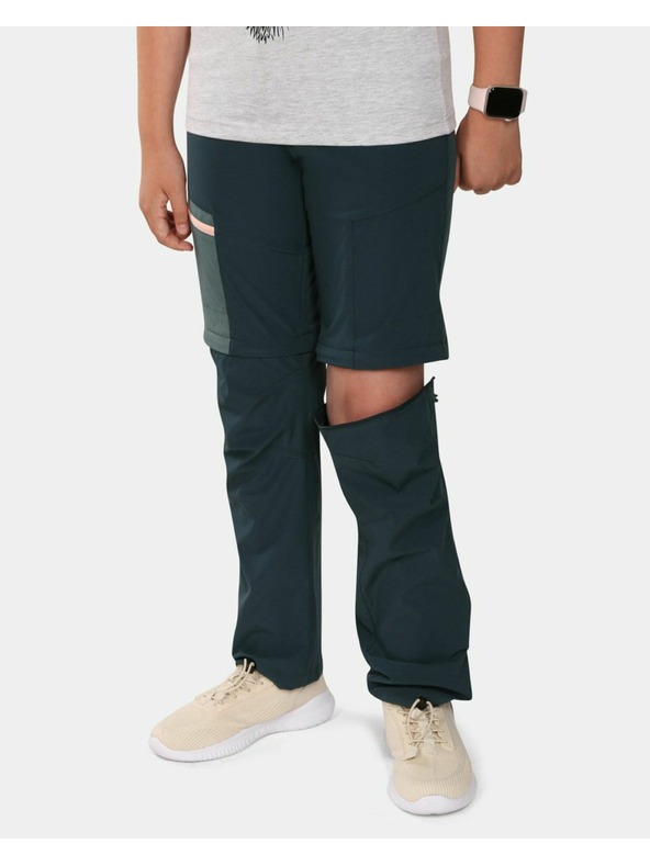 Kilpi Kilpi Pantaloni outdoor bambina HOSIO-JG Verde scuro