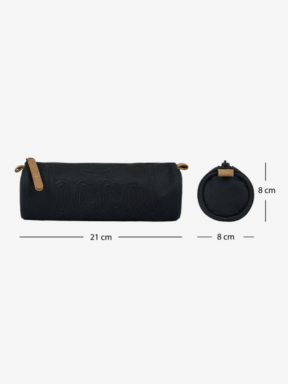 BAAGL  Astuccio per studenti grigio Baagl Darkness