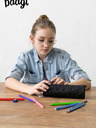 BAAGL  Astuccio per studenti grigio Baagl Darkness