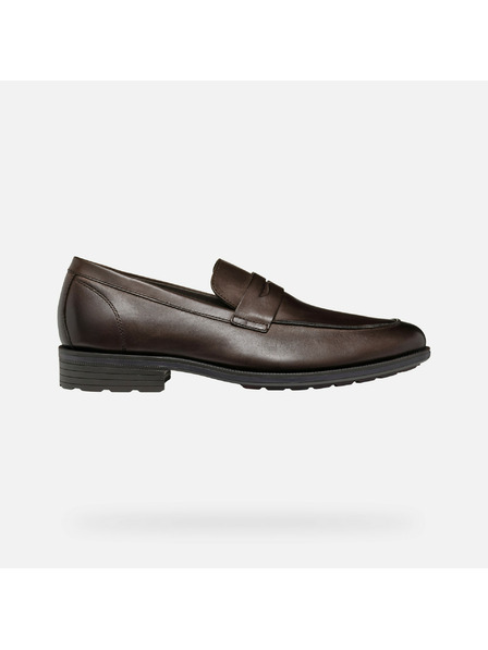 Geox Mocassini marroni scuri da uomo Geox Walk Pleasure F