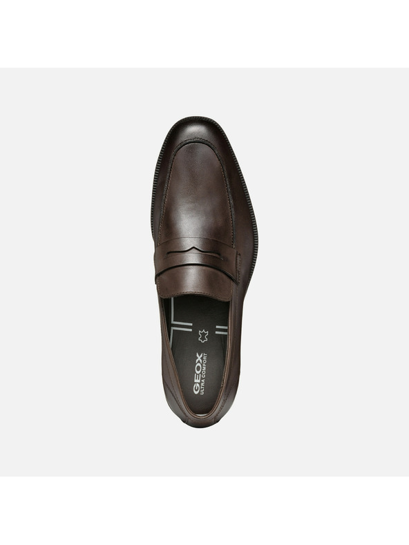 Geox Mocassini marroni scuri da uomo Geox Walk Pleasure F