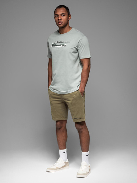 Ombre Clothing Pantaloncini corti in felpa da uomo con stampa Ombre Clothing