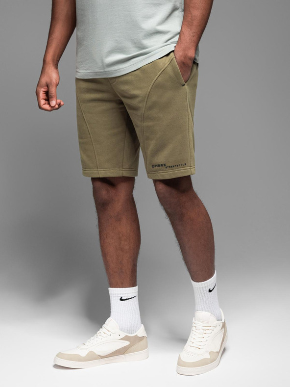 Ombre Clothing Pantaloncini corti in felpa da uomo con stampa Ombre Clothing