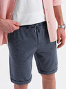 Ombre Clothing Pantaloncini corti strutturati in maglia da uomo con vita elastica Ombre Clothing