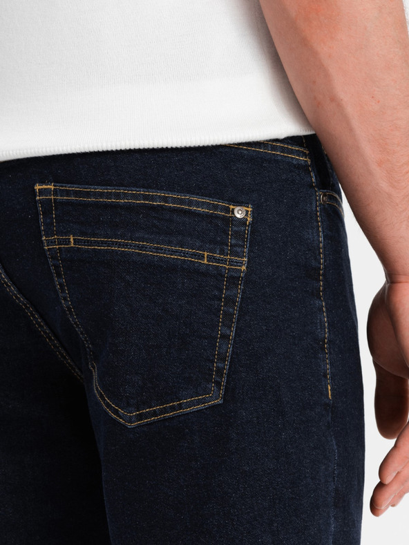 Ombre Clothing Pantaloncini di jeans da uomo con risvolto Ombre Clothing