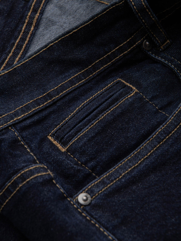 Ombre Clothing Pantaloncini di jeans da uomo con risvolto Ombre Clothing