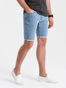 Ombre Clothing Pantaloncini di jeans da uomo con risvolto Ombre Clothing