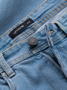 Ombre Clothing Pantaloncini di jeans da uomo con risvolto Ombre Clothing