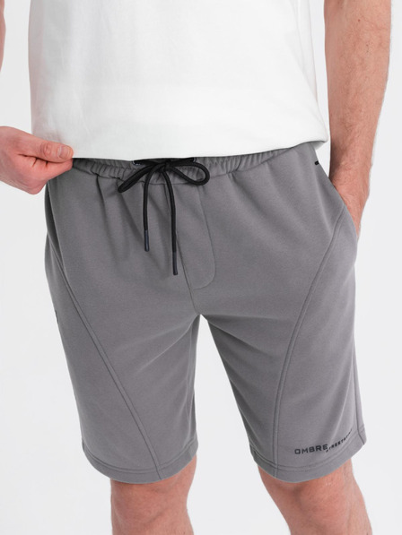 Ombre Clothing Pantaloncini corti in felpa da uomo con stampa Ombre Clothing