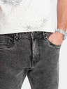 Ombre Clothing Pantaloncini di jeans da uomo con risvolto Ombre Clothing