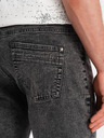 Ombre Clothing Pantaloncini di jeans da uomo con risvolto Ombre Clothing