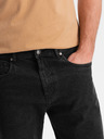 Ombre Clothing Pantaloncini di jeans da uomo con risvolto Ombre Clothing