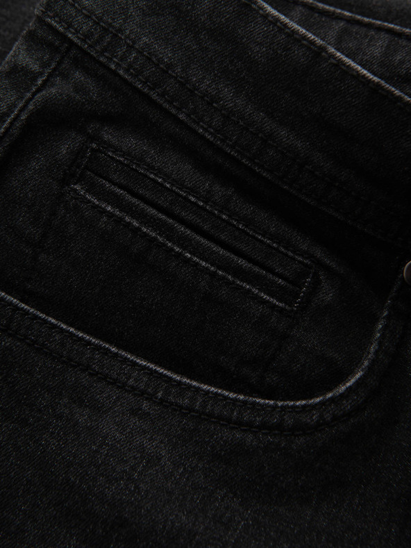 Ombre Clothing Pantaloncini di jeans da uomo con risvolto Ombre Clothing