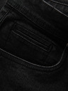 Ombre Clothing Pantaloncini di jeans da uomo con risvolto Ombre Clothing