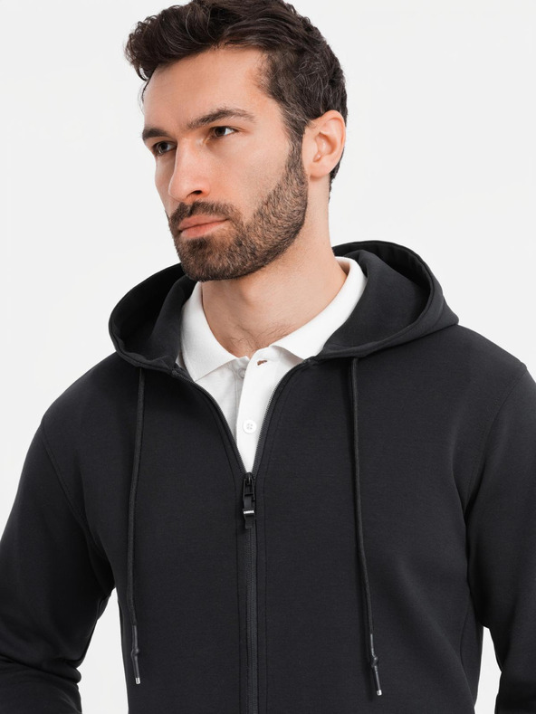 Ombre Clothing Felpa con cappuccio senza zip in stile streetwear Ombre Clothing