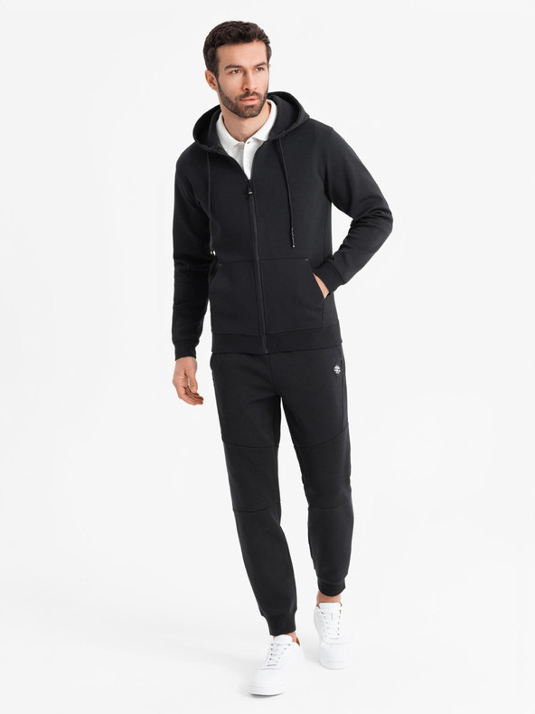 Ombre Clothing Felpa con cappuccio senza zip in stile streetwear Ombre Clothing