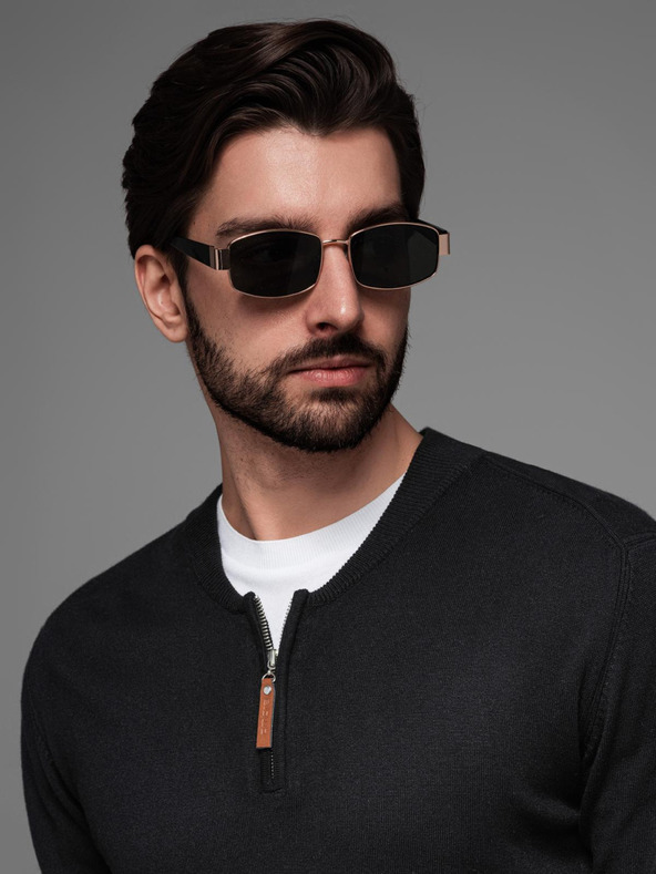 Ombre Clothing Maglione lavorato a maglia con punti strutturati da uomo Ombre Clothing