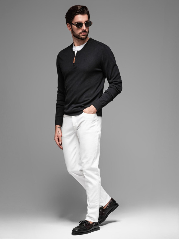 Ombre Clothing Maglione lavorato a maglia con punti strutturati da uomo Ombre Clothing