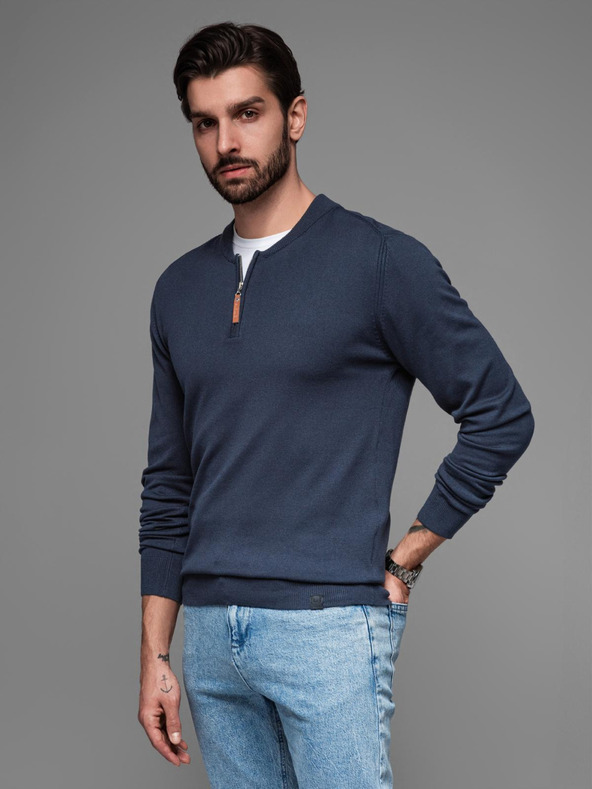 Ombre Clothing Maglione lavorato a maglia con punti strutturati da uomo Ombre Clothing